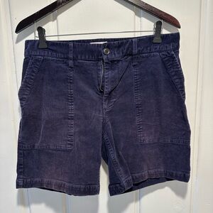 Taylor Stitch Blue Cargo Shorts with Relaxed Fit and Mid-Length Design
